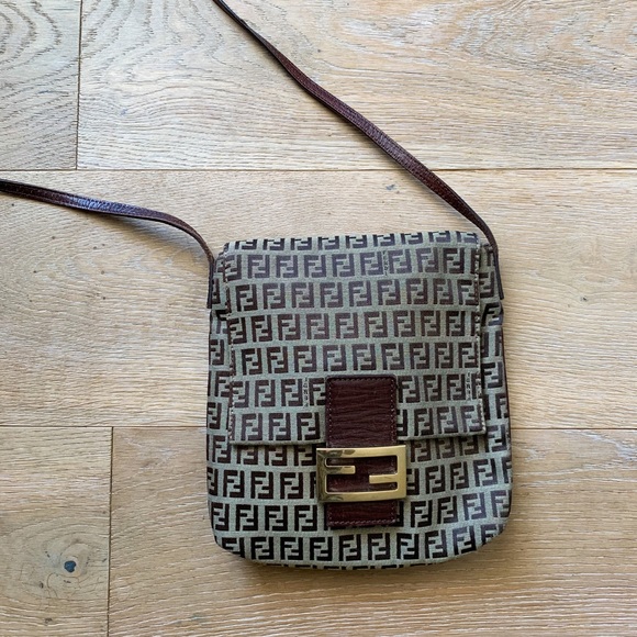 Fendi Handbags - Vintage ❤️ Fendi Zucchino Crossbody Bag